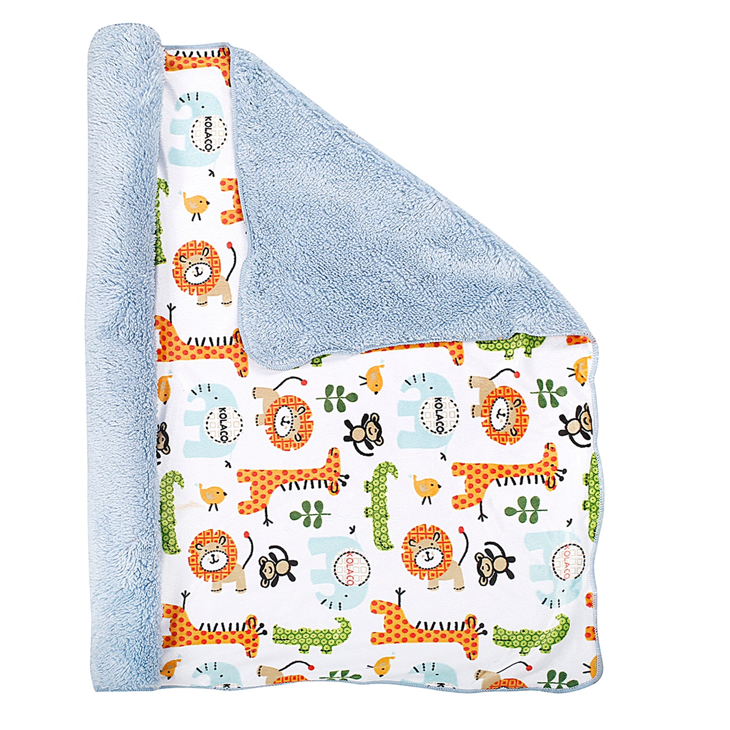 Baby Moo Animal in Jungle Multicolour Blanket