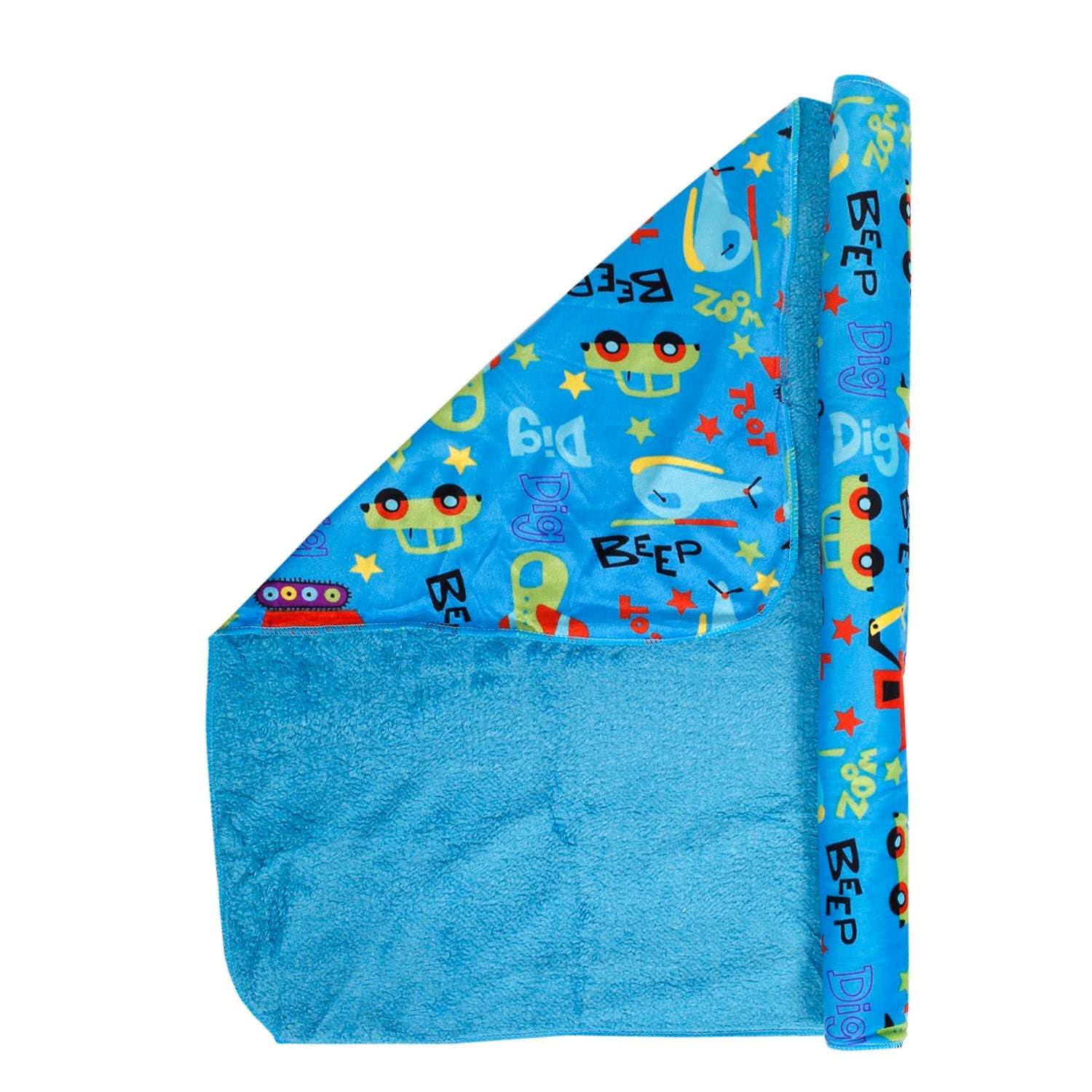 Baby Moo Cars And Planes Blue Blanket