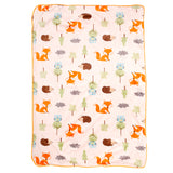 Baby Moo Porcupine Orange And White Blanket