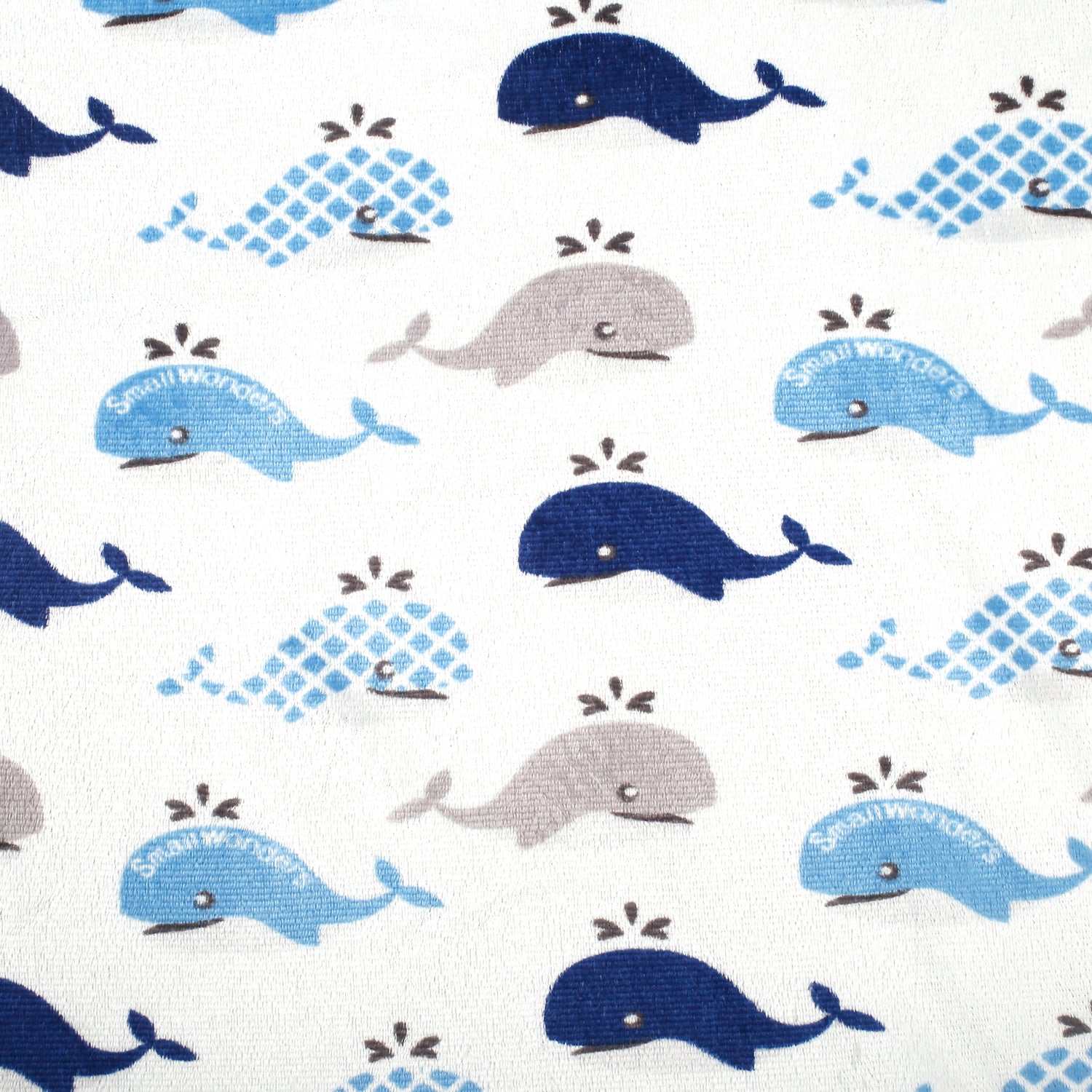 Baby Moo Dolphin Blue And White Blanket