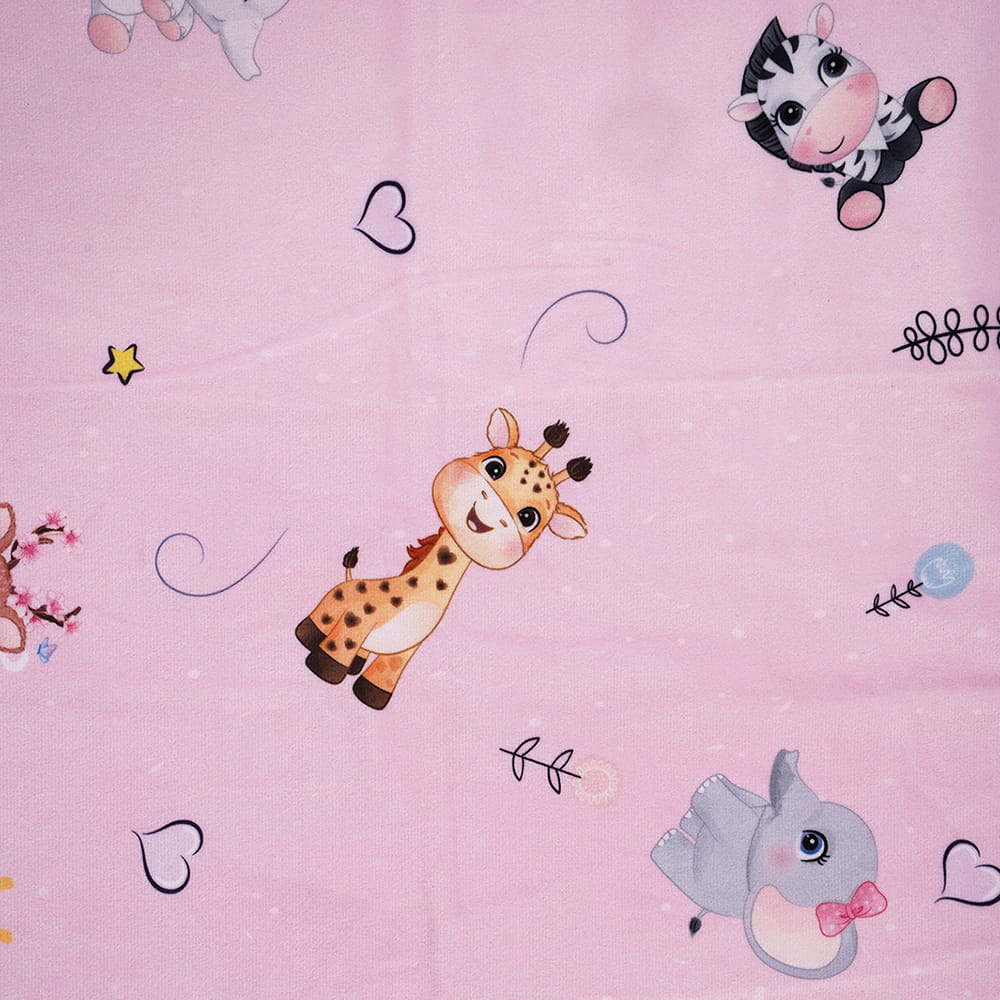 Baby Moo Animal Kingdom All Season Premium Blanket - Pink