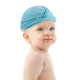 Baby Moo Cute Knotted Turban Cap Infant Beanie - Blue