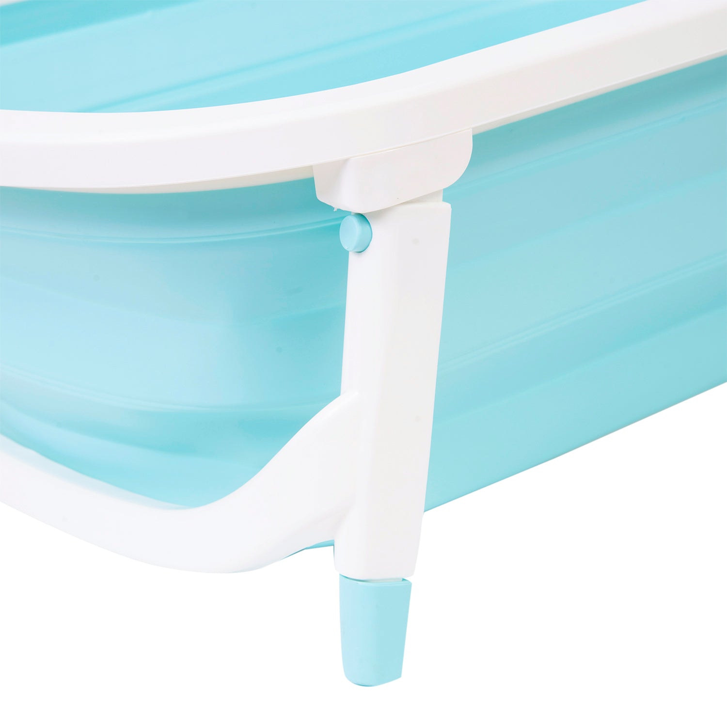 Baby Moo Portable Folding Bath Tub With Drain Plug Blue