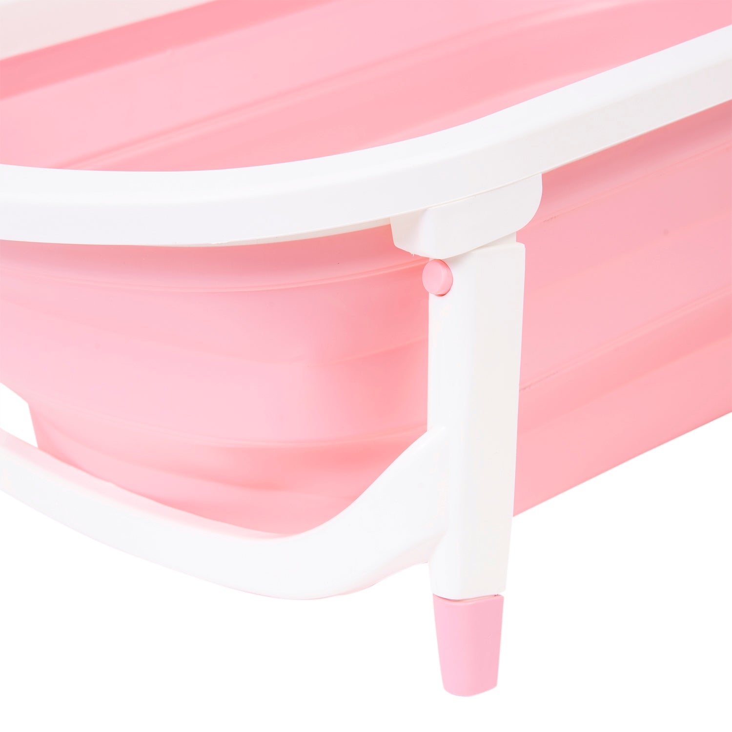 Baby Moo Portable Folding Bath Tub With Drain Plug Pink