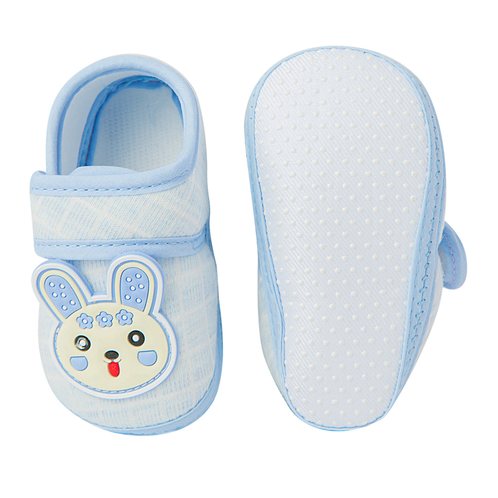 Baby Moo Cute Bunny Blue Booties