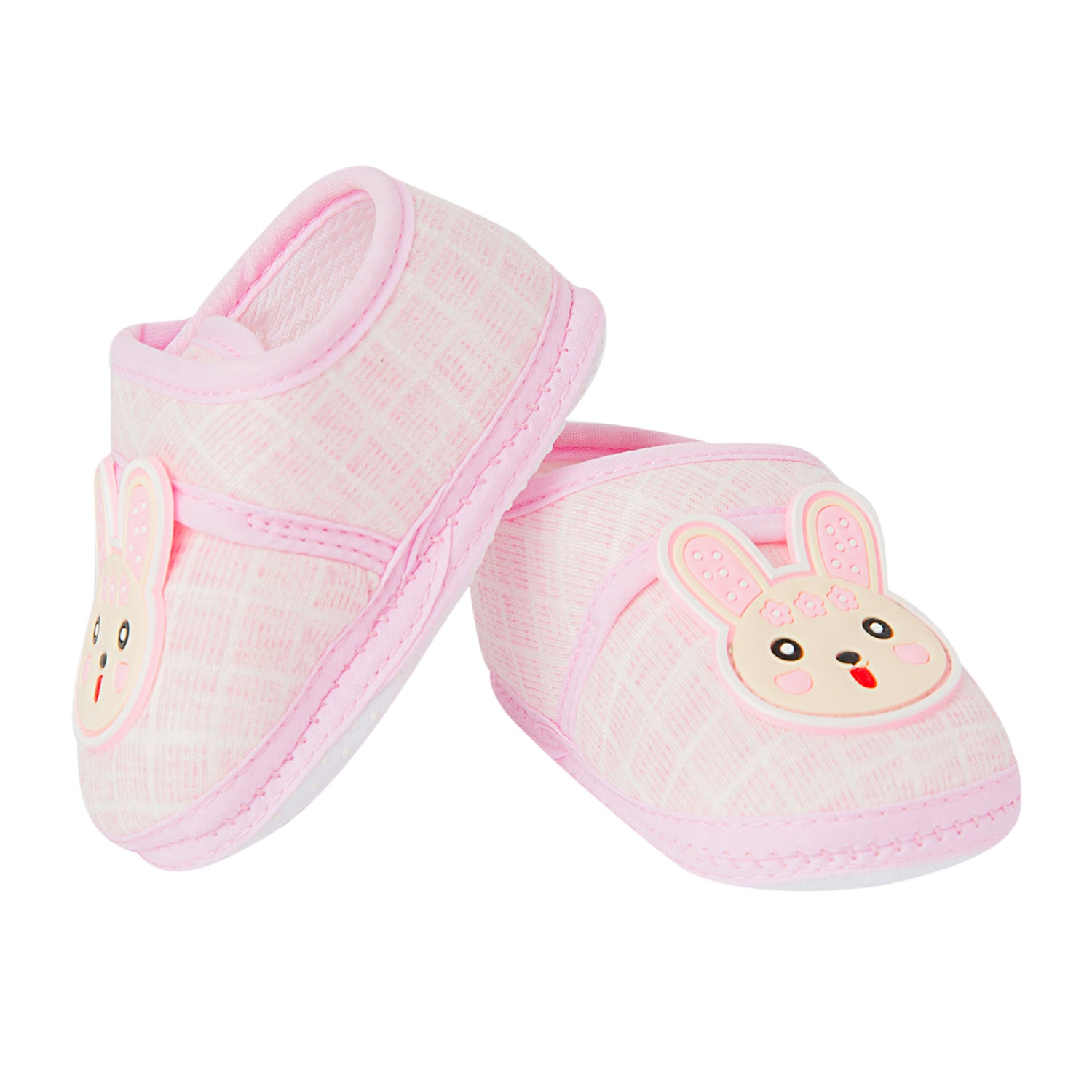 Baby Moo Cute Bunny Pink Booties