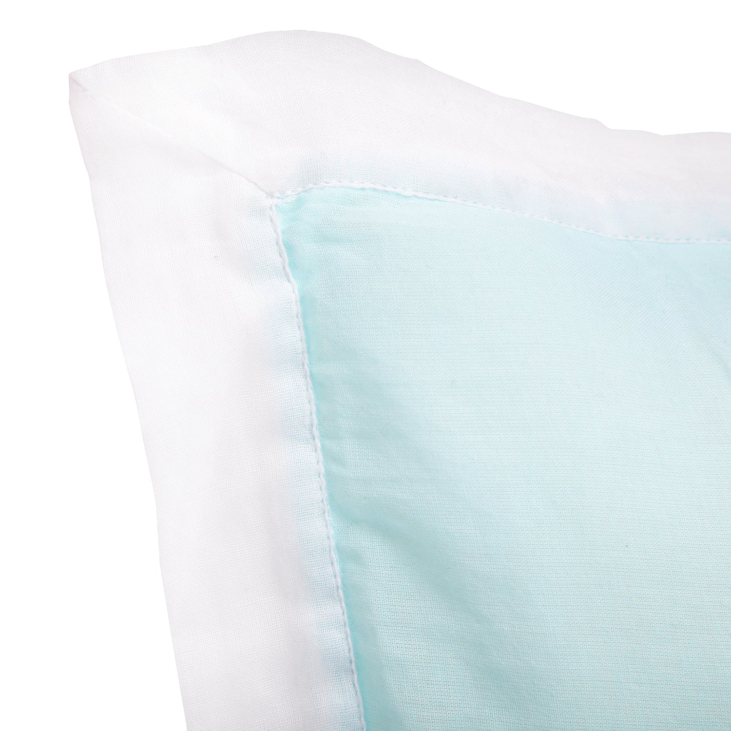 The White Cradle Cot Pillow + 2 Bolsters Set with Fillers - Organic Cotton Fabric, Softest Fiber Filling, Protective Comfort - Shipwheel