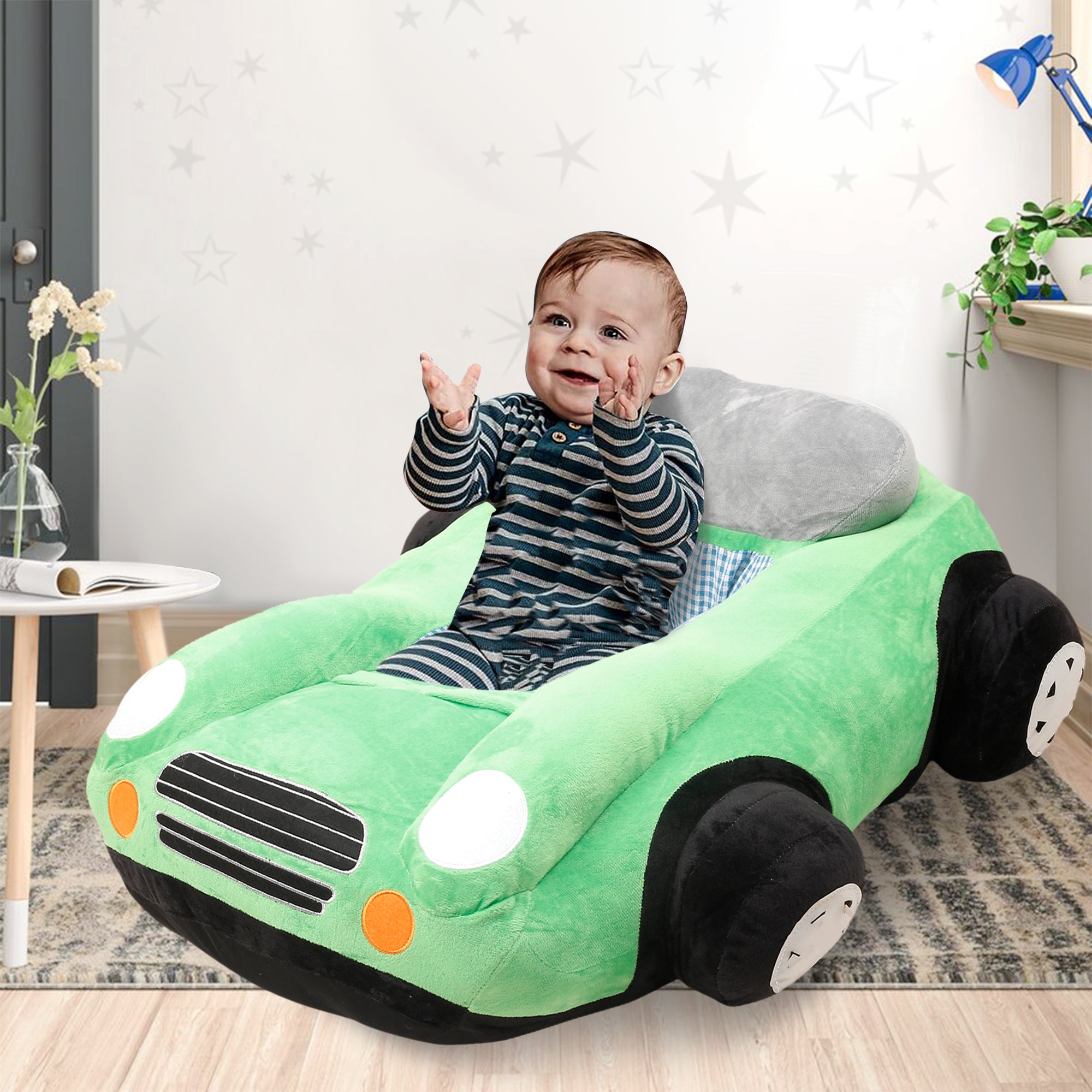 Baby Moo Comfy Rider Green Sofa