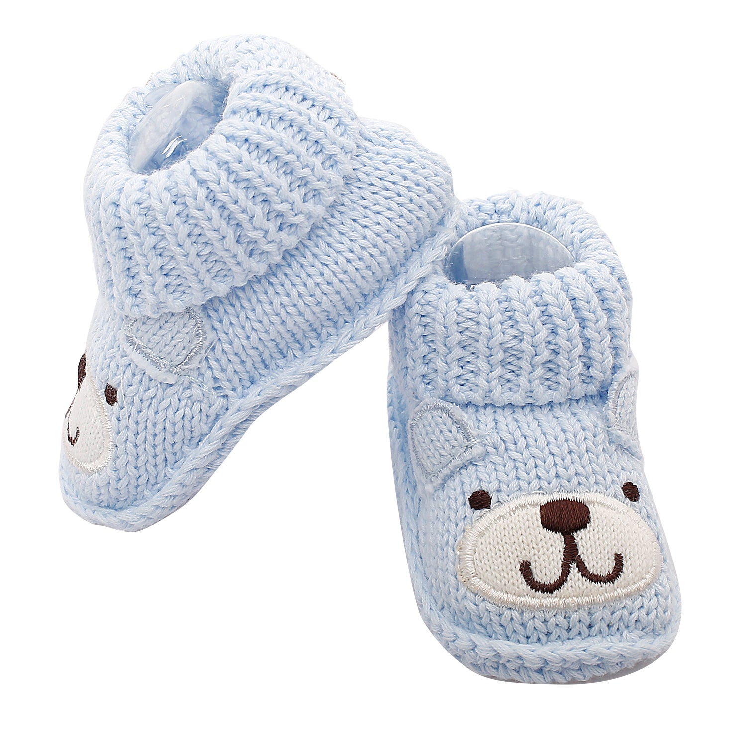 Baby Moo Bff Bear Blue Socks Booties