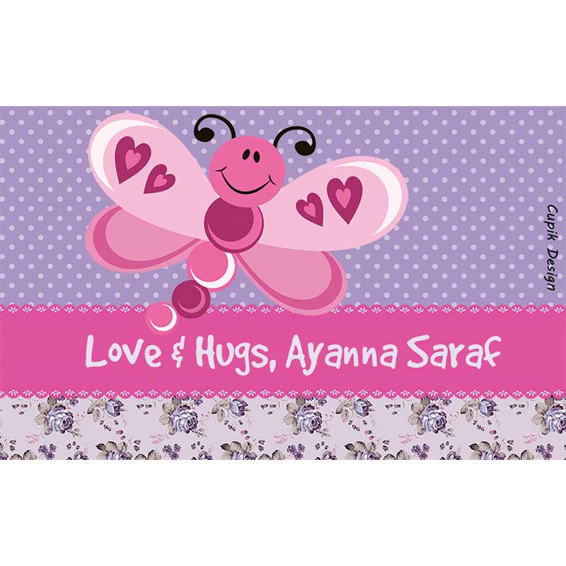 Personalised Butterfly Return Gift Labels -Set of 20