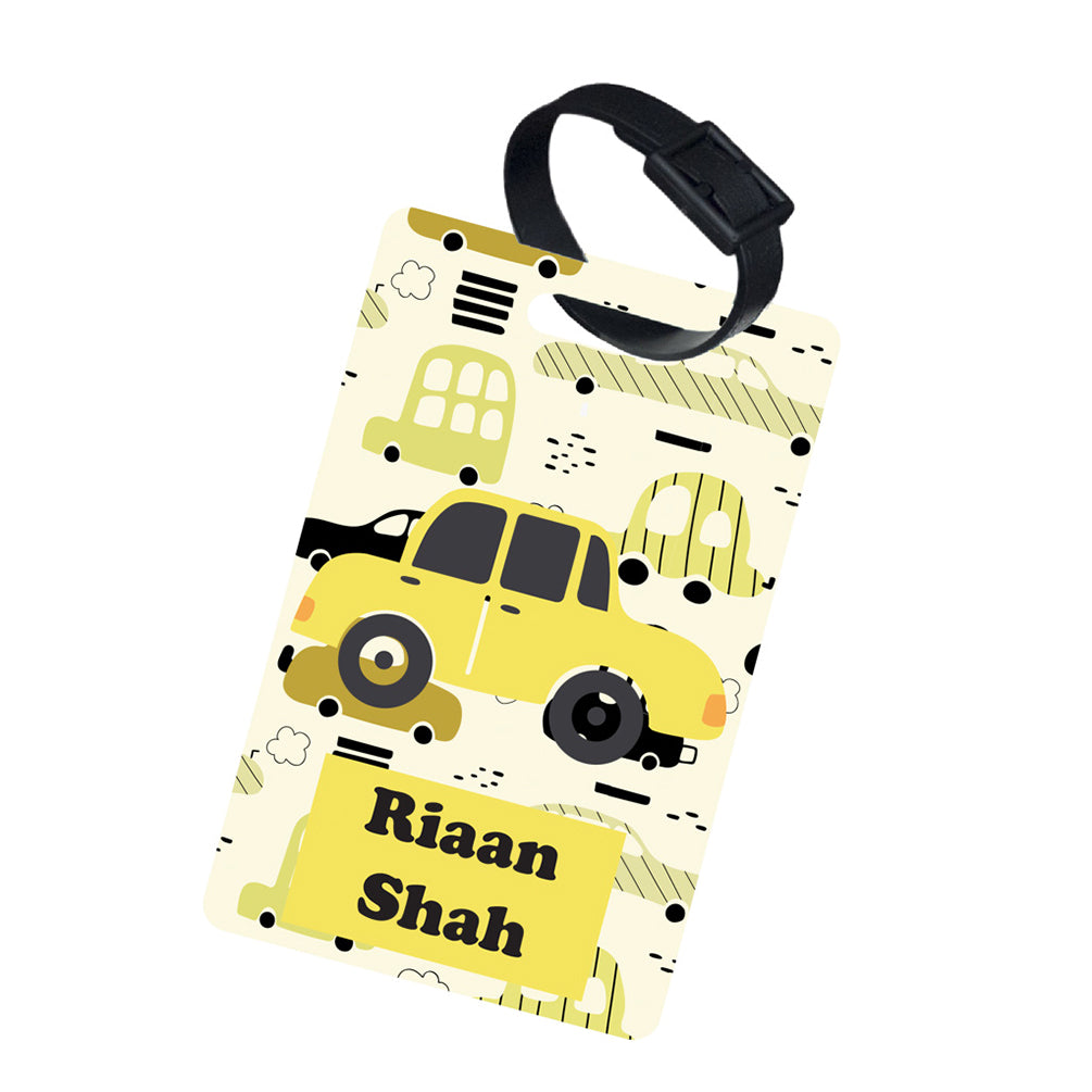 Yellow Car Bag Tags (set of 2)