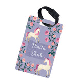Unicorn Field Lilac Bag Tags (set of 2)