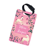 Unicorn Field Pink Bag Tags (set of 2)
