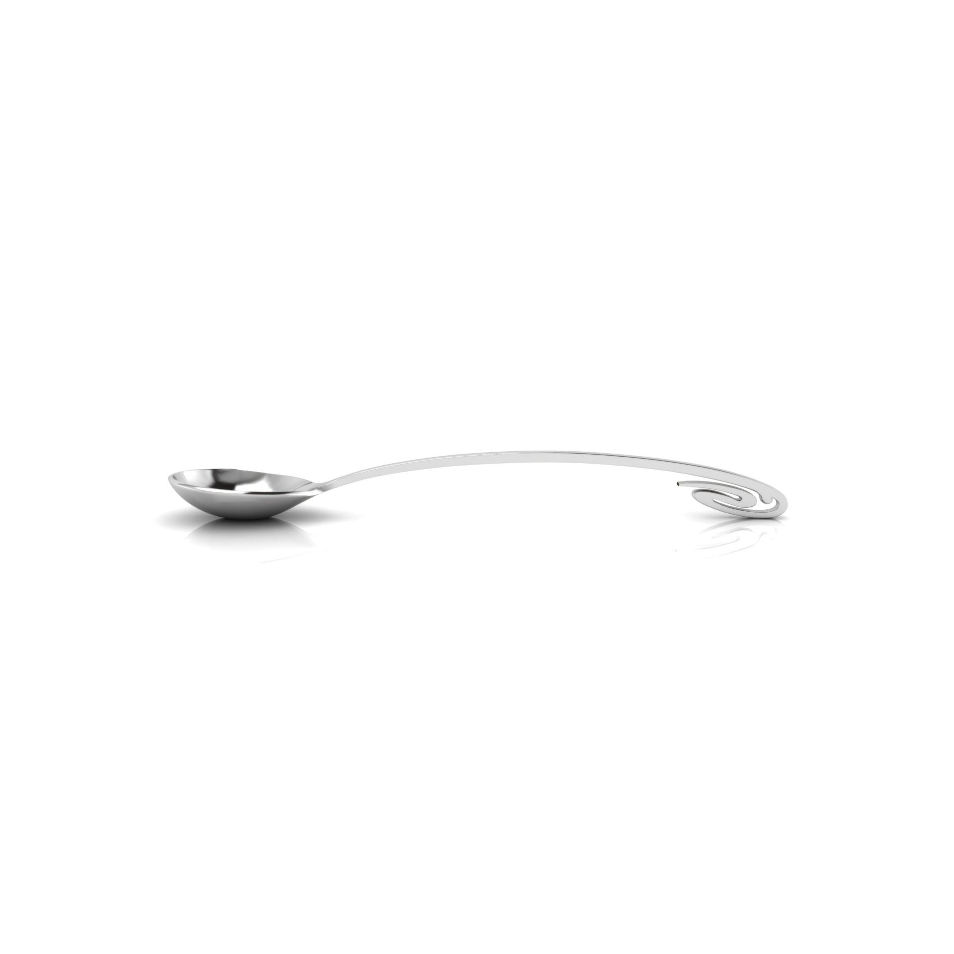 Sterling Silver Feeding Spoon - Curve