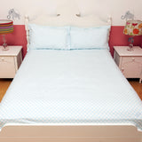 Bedsheet Set - Blue Jaal, Single/Double Bed Sizes Available