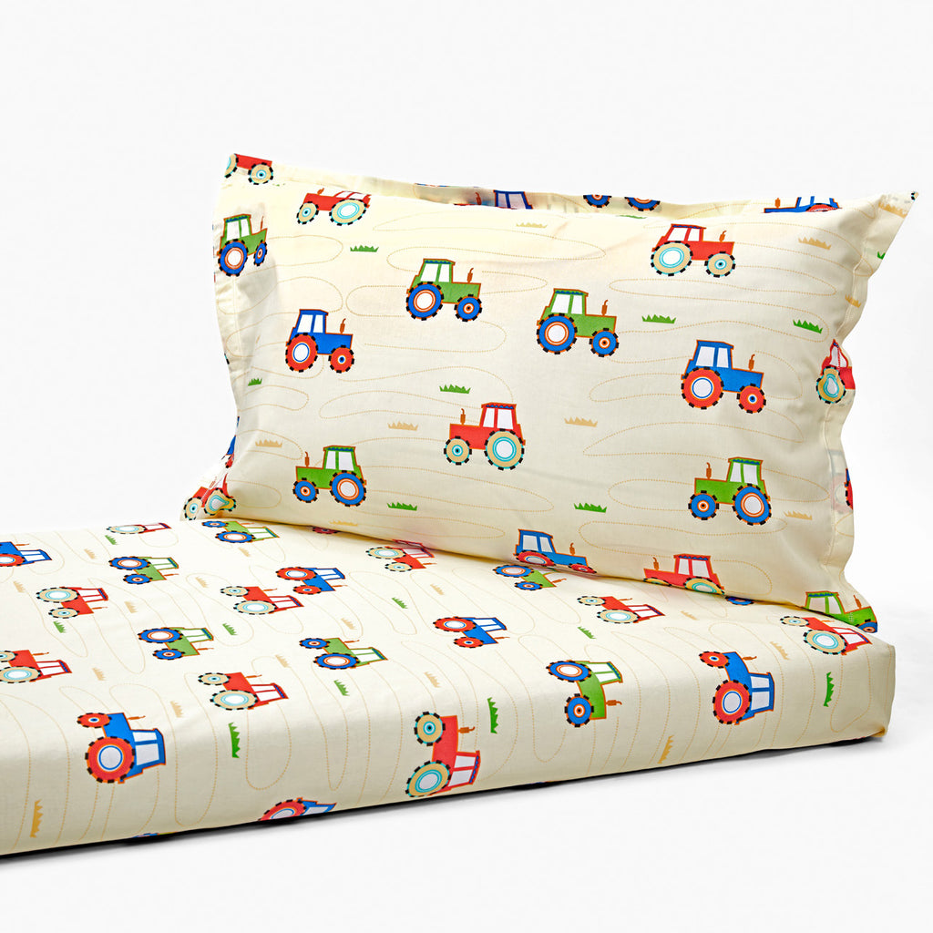 Bedsheet Set - Tractor, Single/Double Bed Sizes Available
