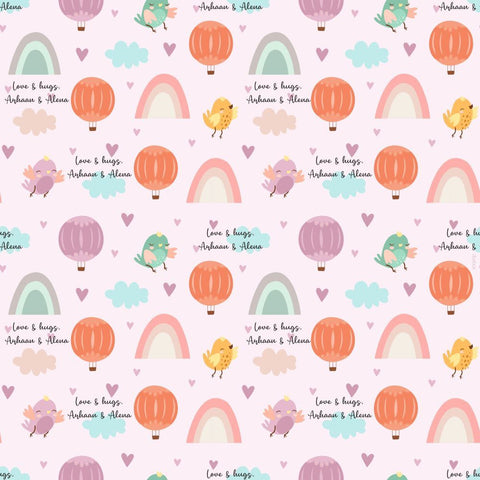 Personalised Wrapping Paper - Bird & Cloud