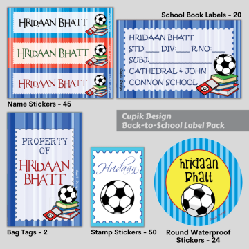 Football - Back To School Label Pack
