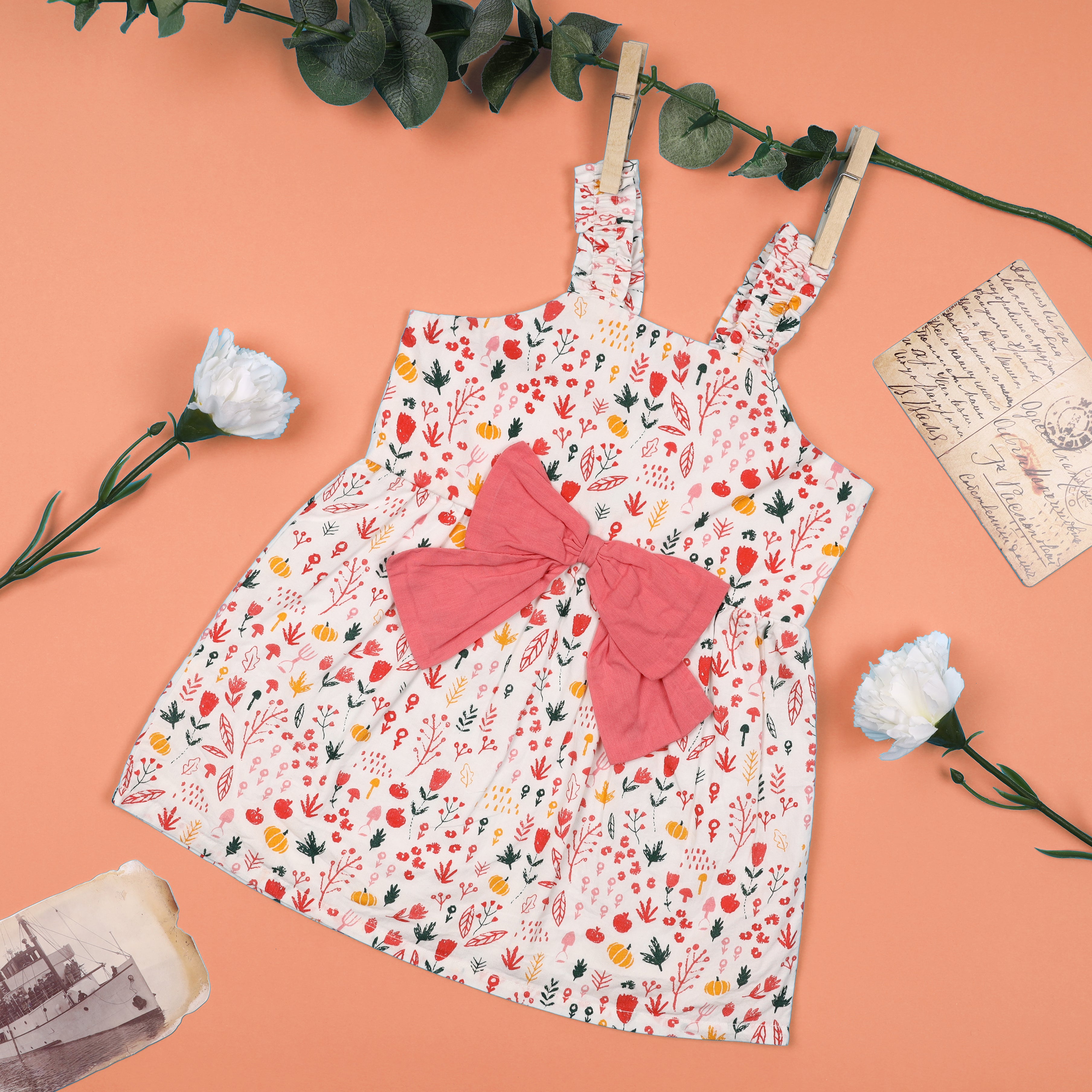 Bows & Flowers Dress (3-24 Months)