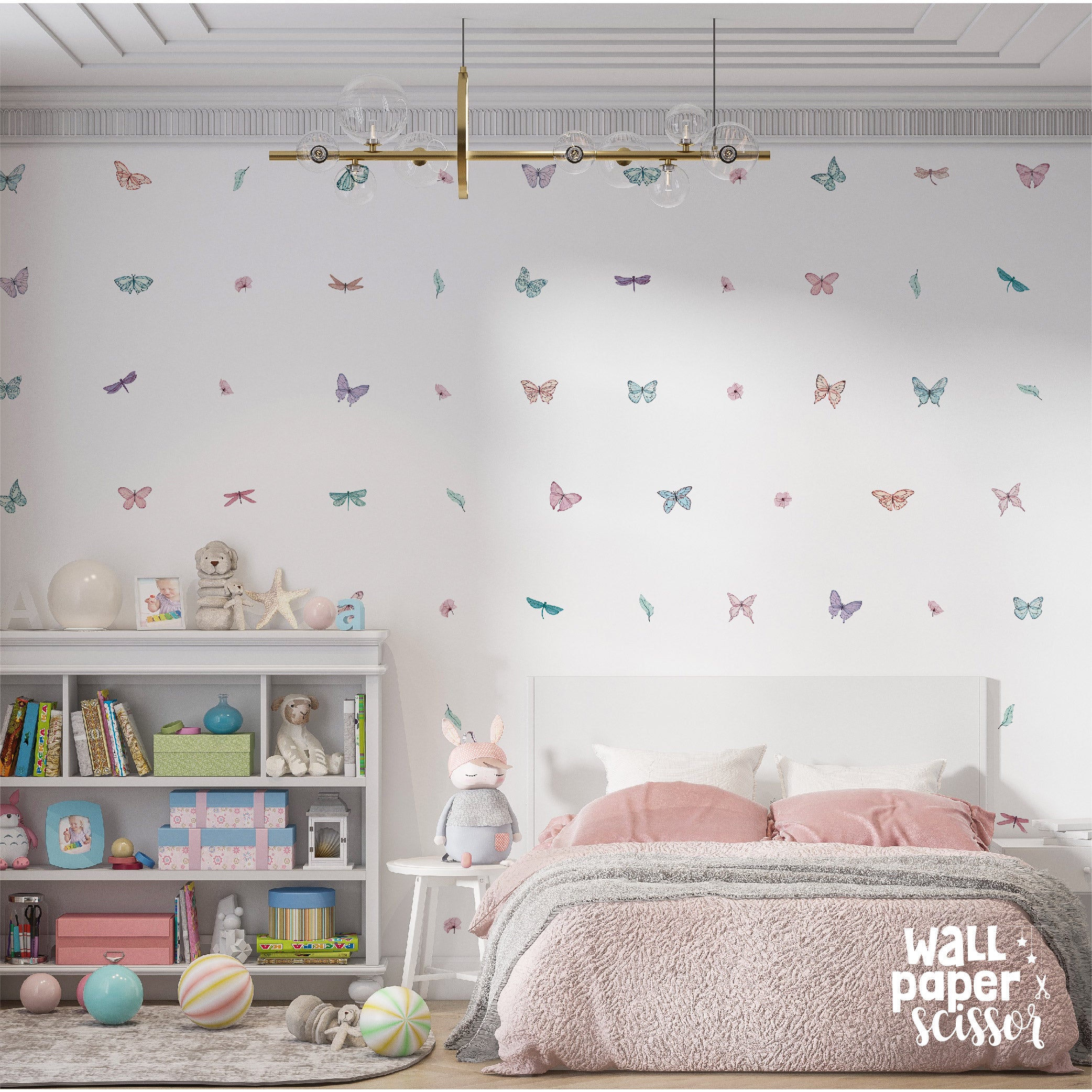 Watercolour Butterfly Wall Stickers
