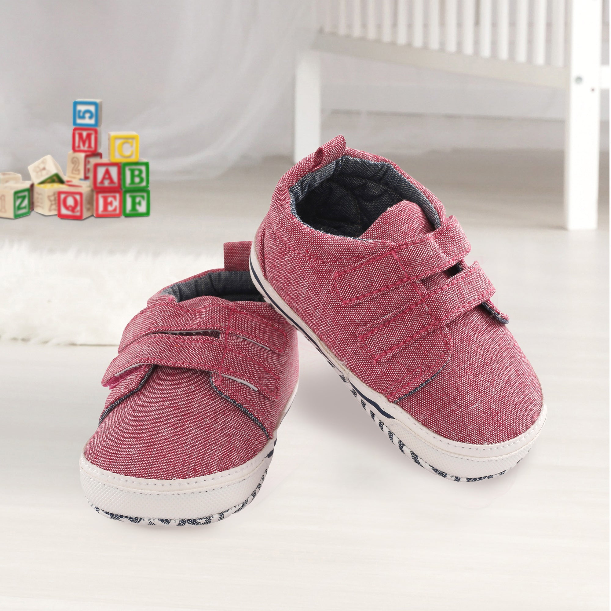 Baby Moo Red Casual Booties