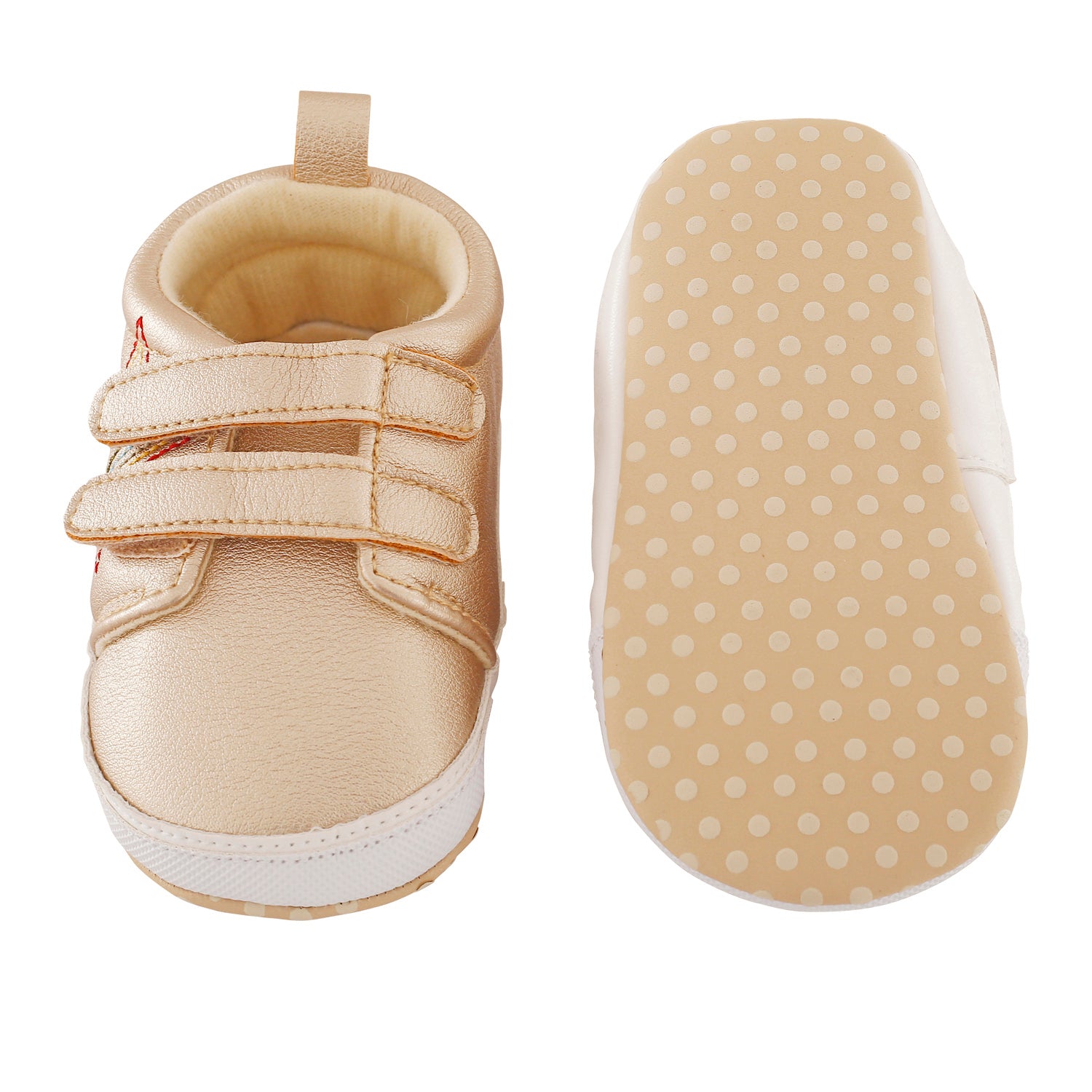 Baby Moo My Star Gold Casual Booties