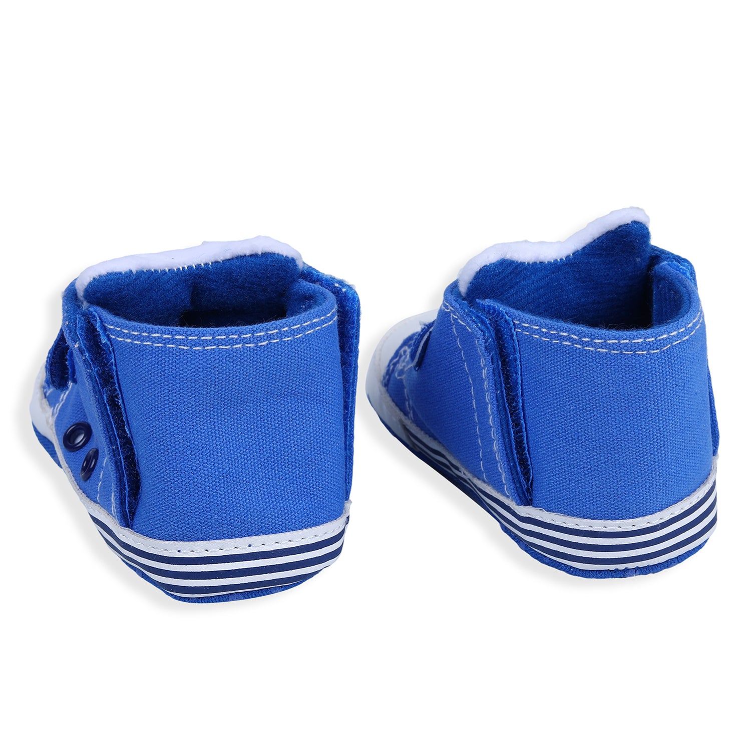 Baby Moo My Buddy Bear Cute And Stylish Comfy Velcro Booties - Blue