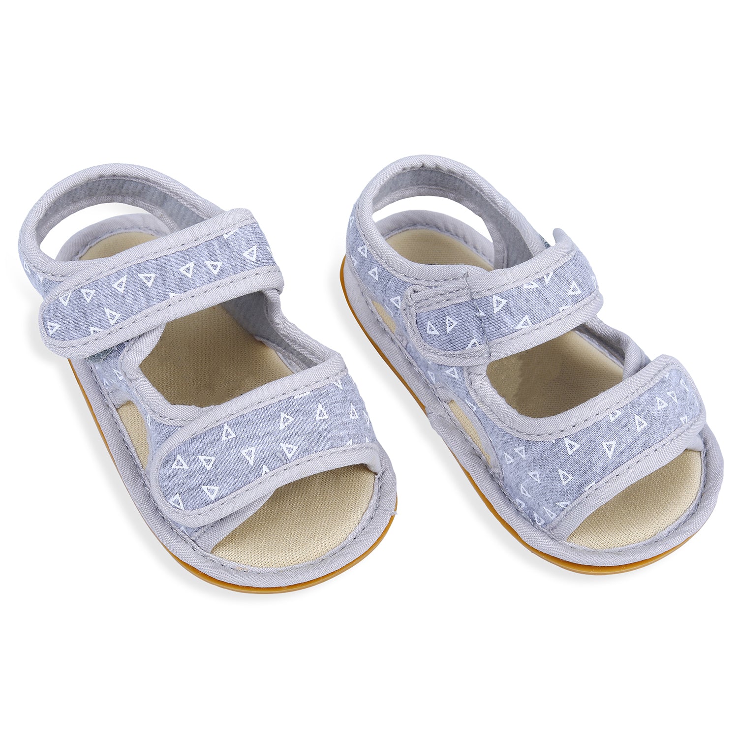 Baby Moo Triangle Comfortable Anti-skid Floater Sandals - Grey