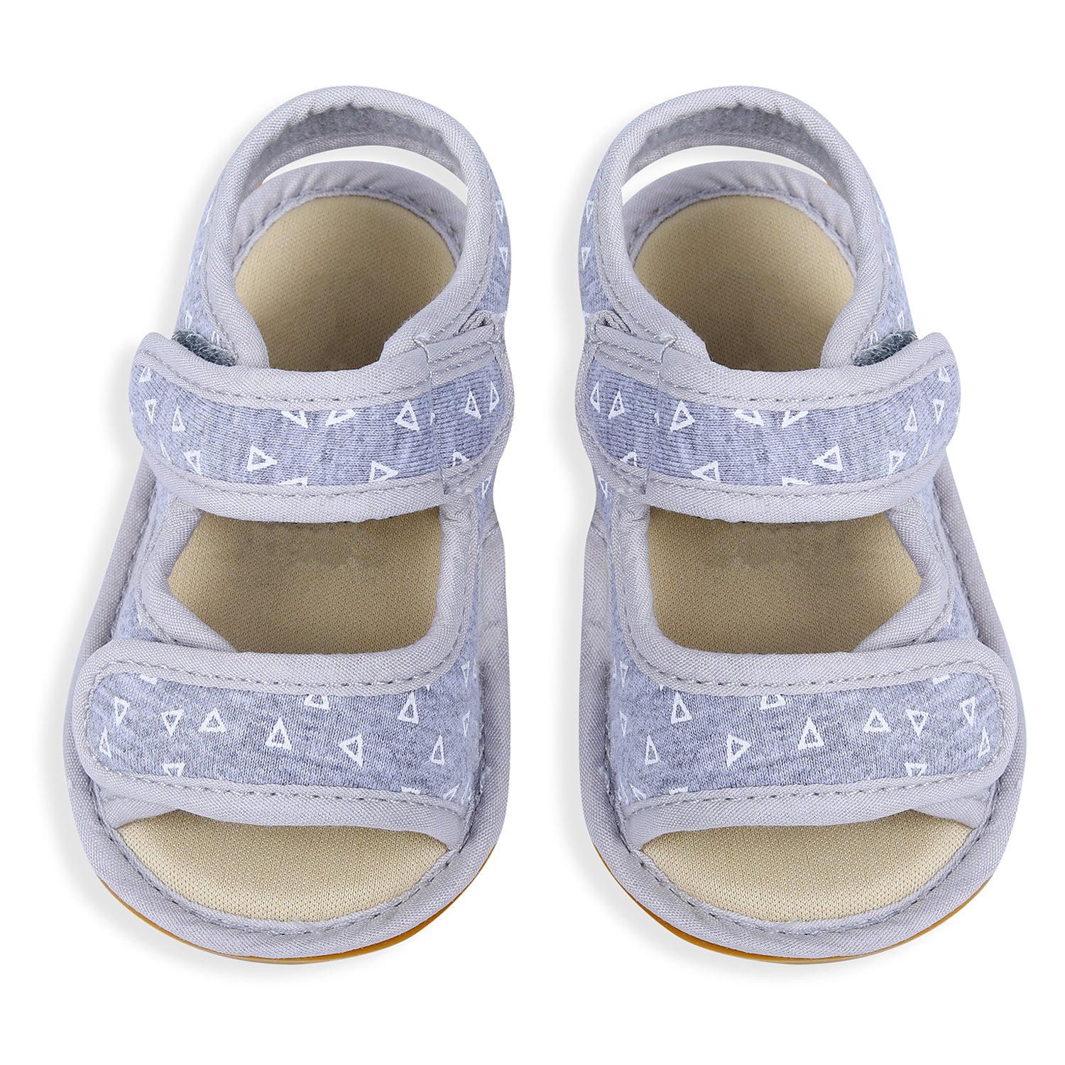 Baby Moo Triangle Comfortable Anti-skid Floater Sandals - Grey