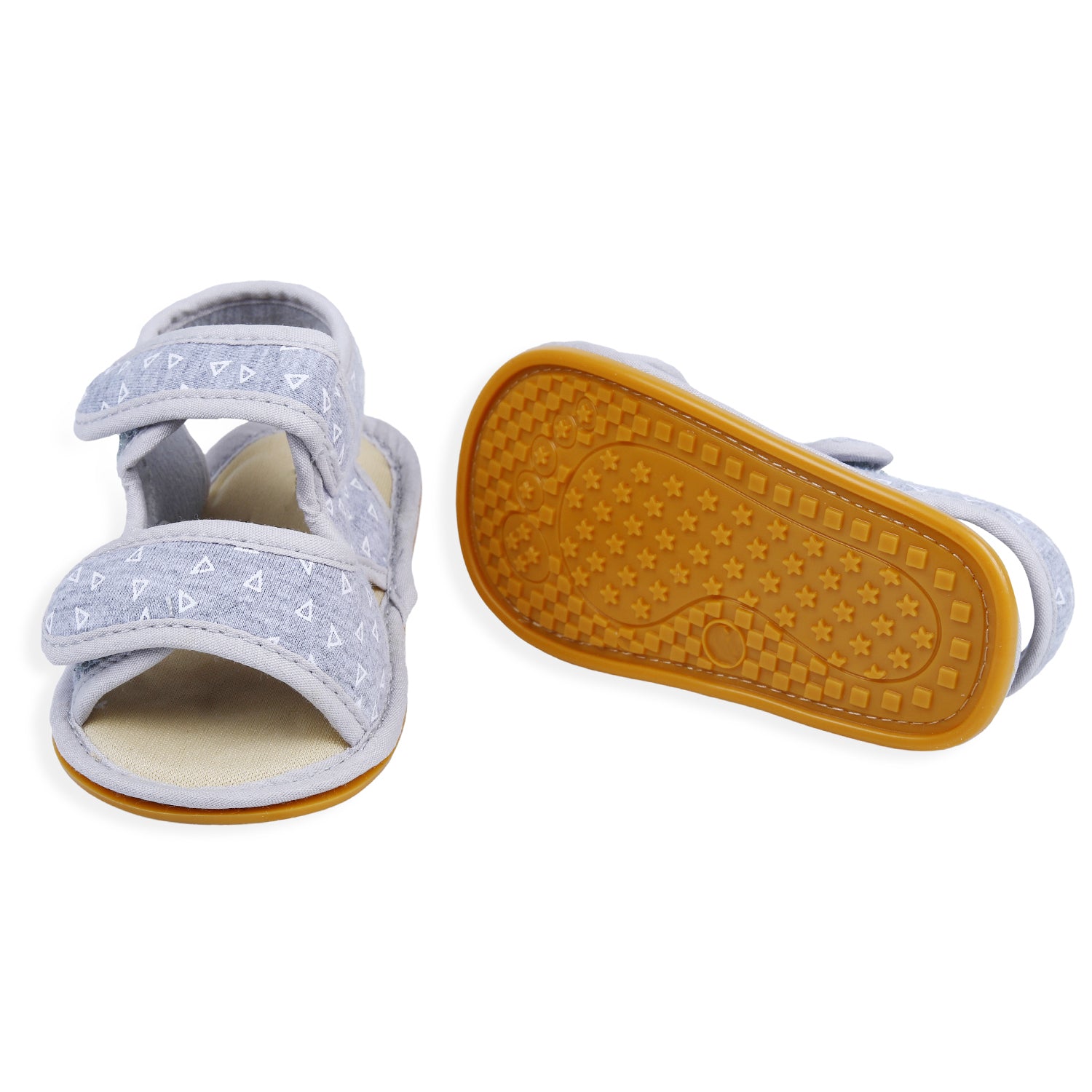 Baby Moo Triangle Comfortable Anti-skid Floater Sandals - Grey