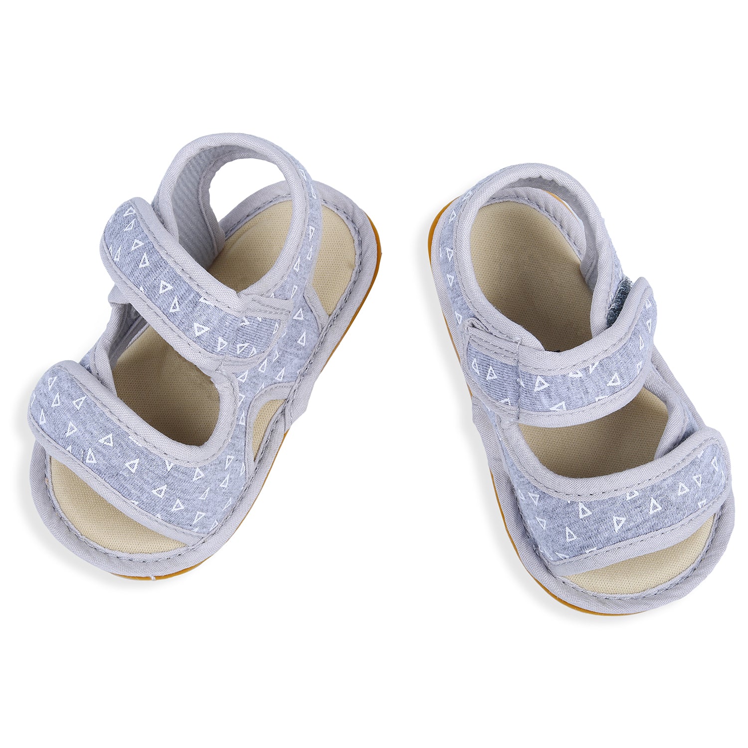 Baby Moo Triangle Comfortable Anti-skid Floater Sandals - Grey