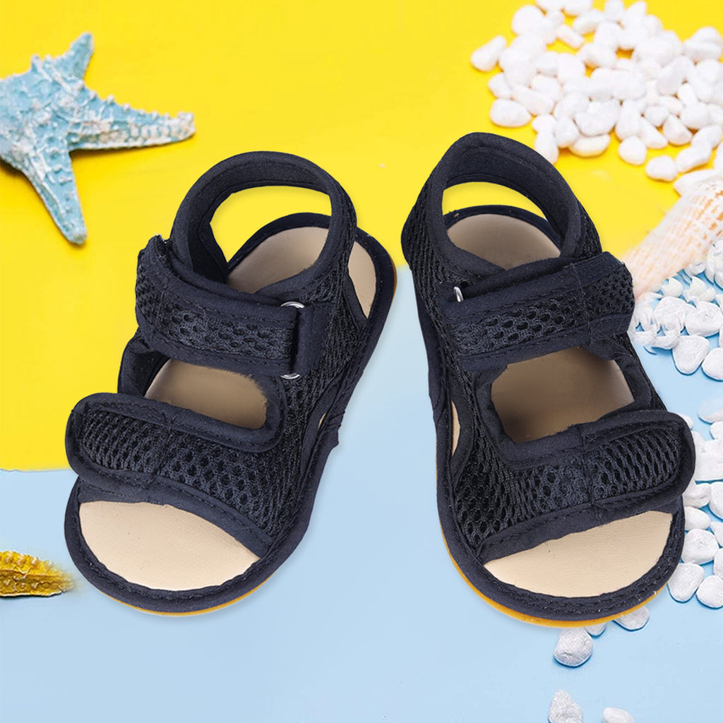 Infant boy black on sale sandals