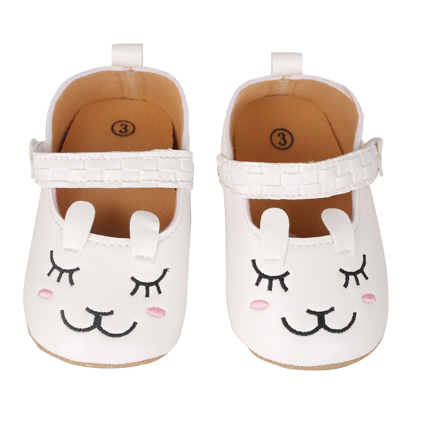 Baby Moo Blushing Kitten White Party Booties