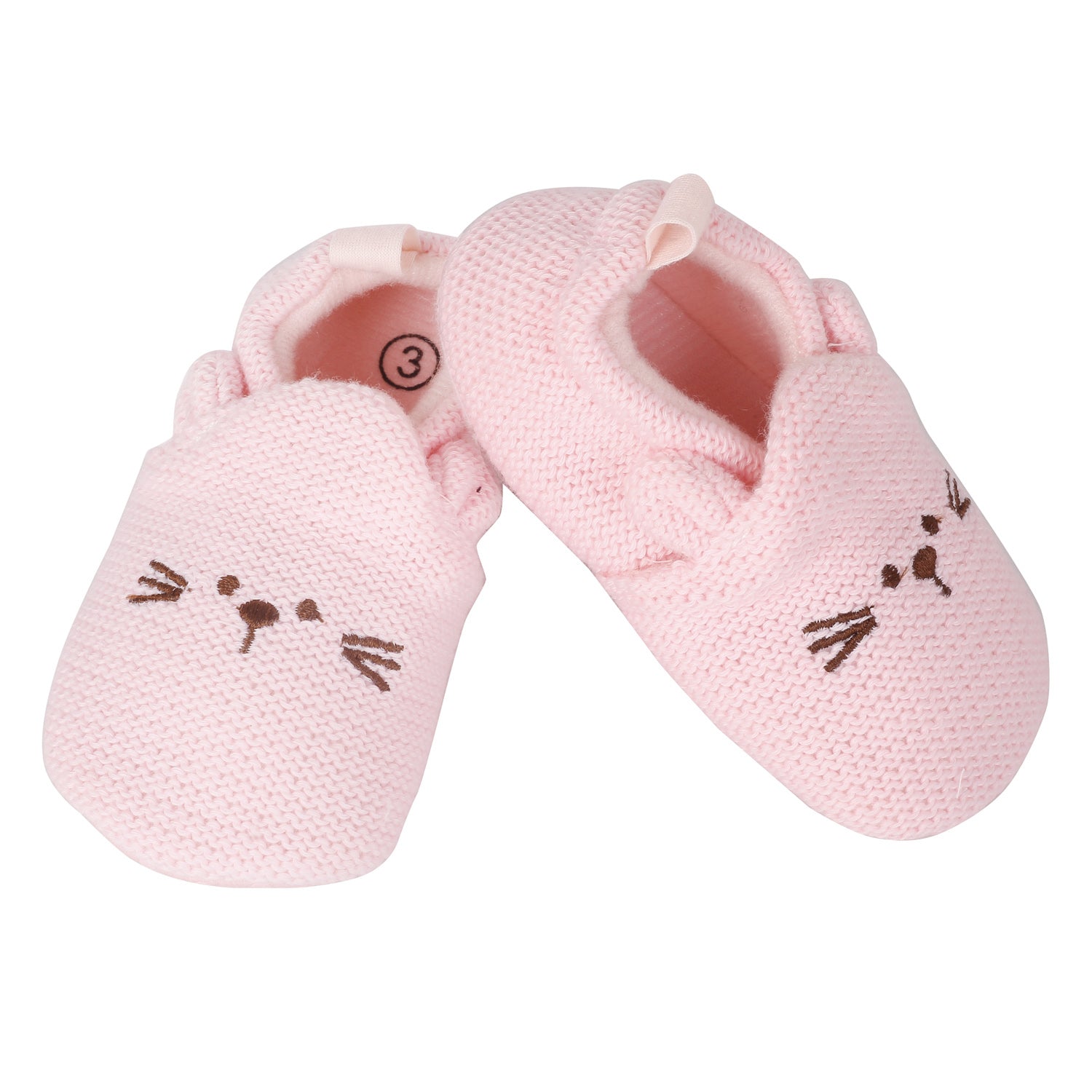 Baby Moo Knitted Pink Casual Booties
