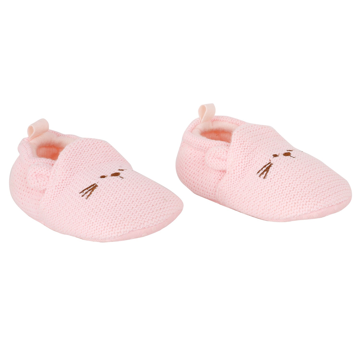 Baby Moo Knitted Pink Casual Booties