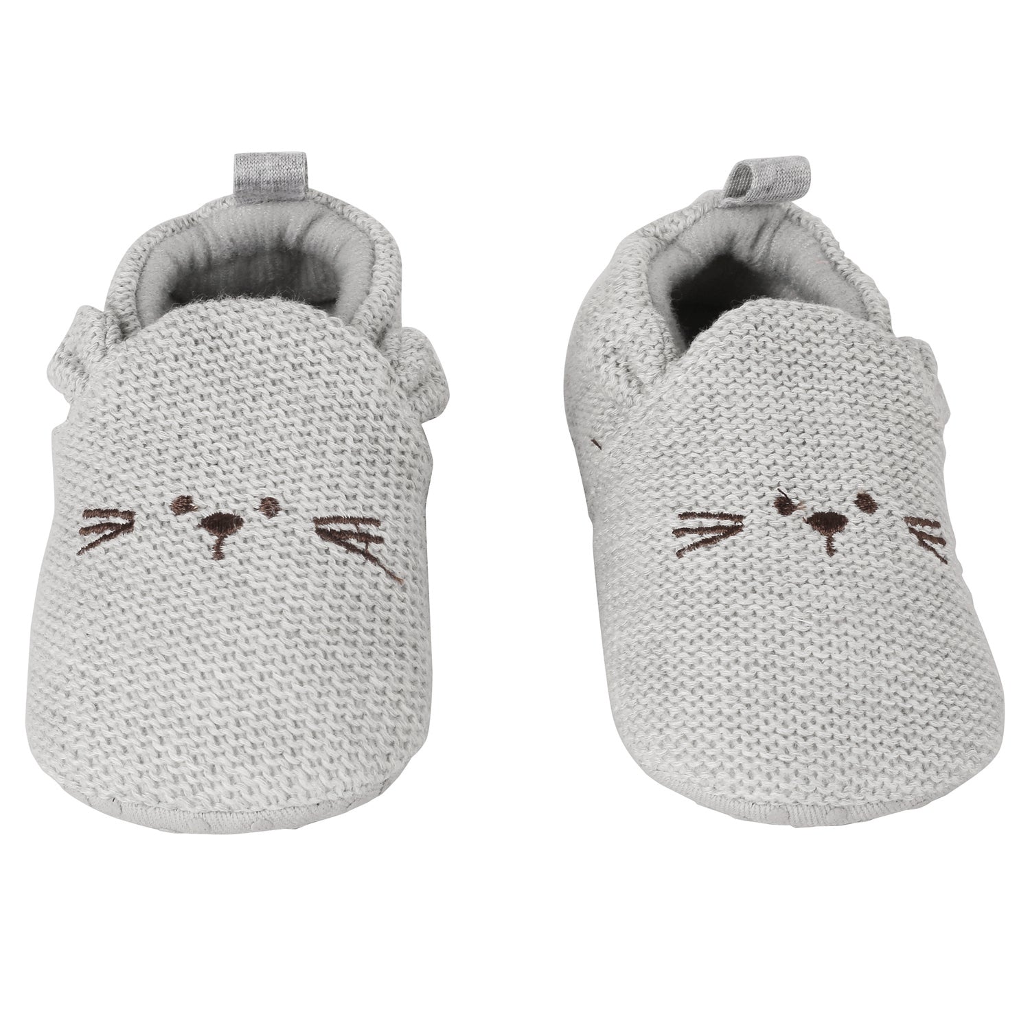 Baby Moo Knitted Grey Casual Booties