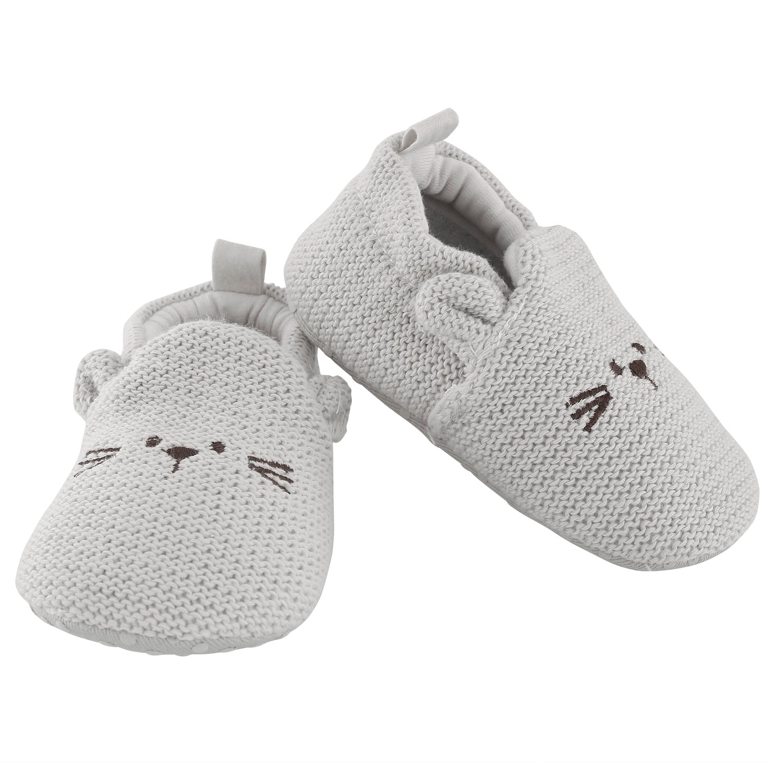 Baby Moo Knitted Grey Casual Booties
