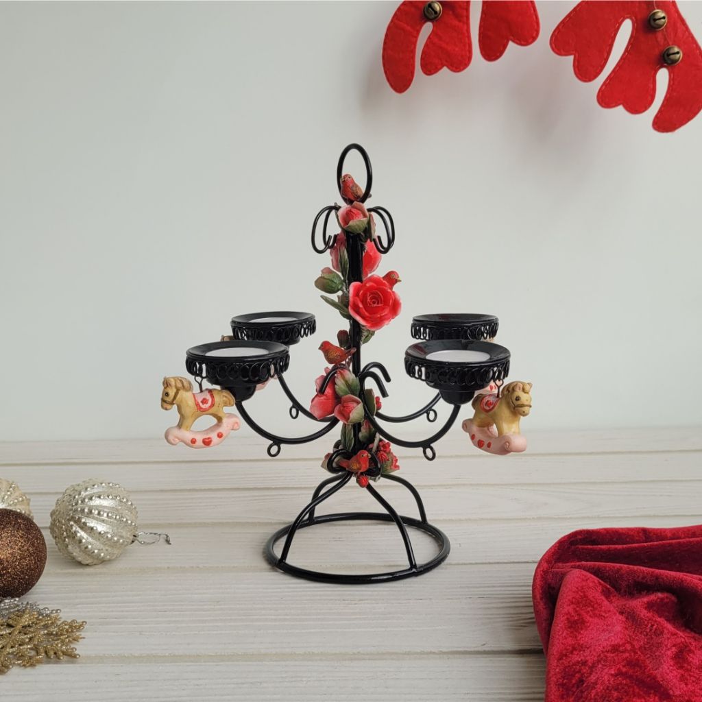 Wrought Iron Candle