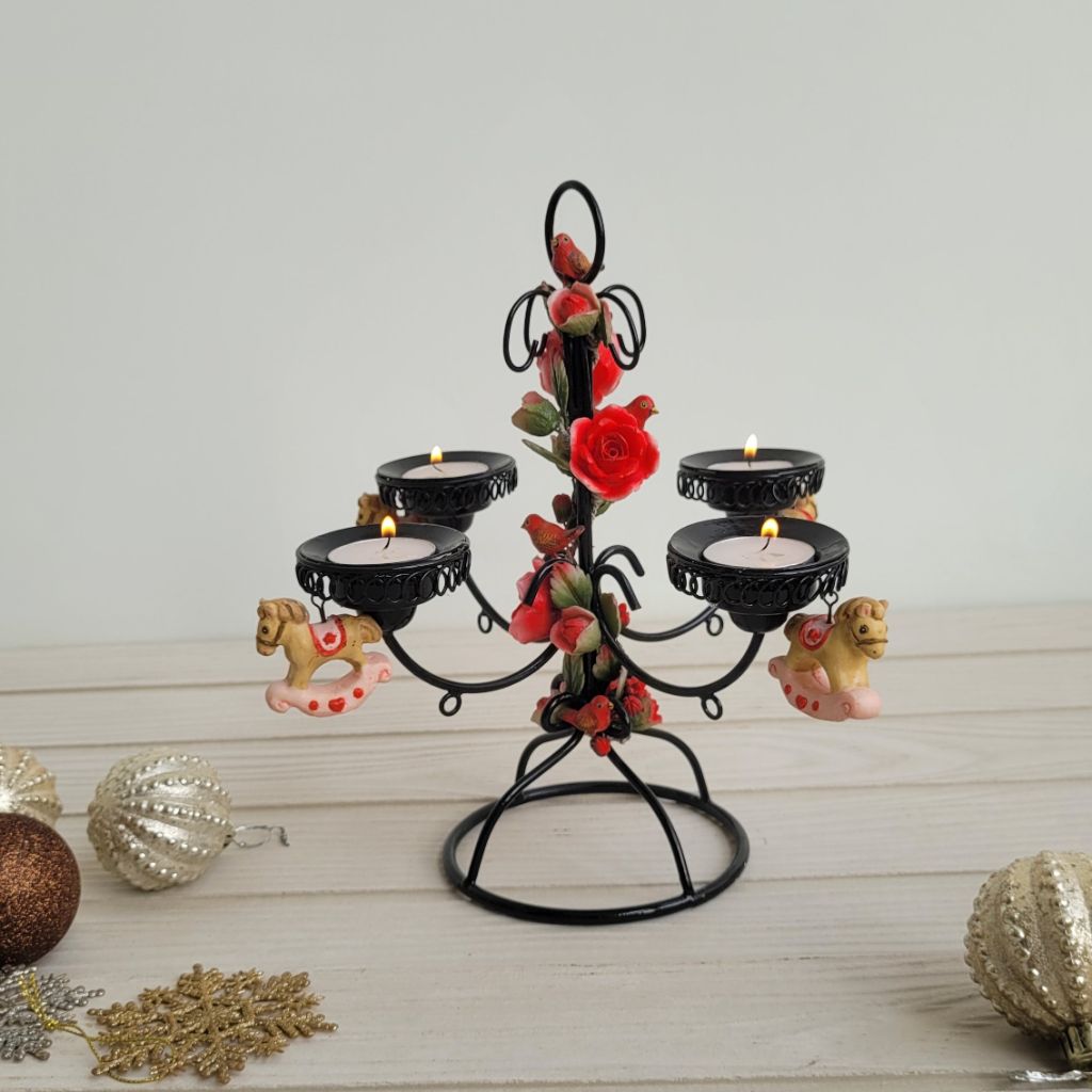 Wrought Iron Candle
