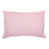 Bedsheet Set - Candy Cane - Pink (Thin Stripes), Double Bed Size