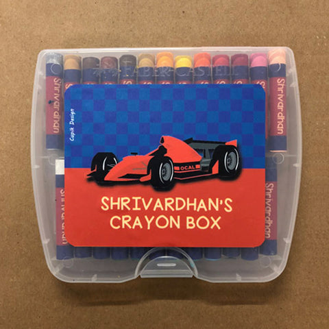 Personalised Crayon Box - Ferrari