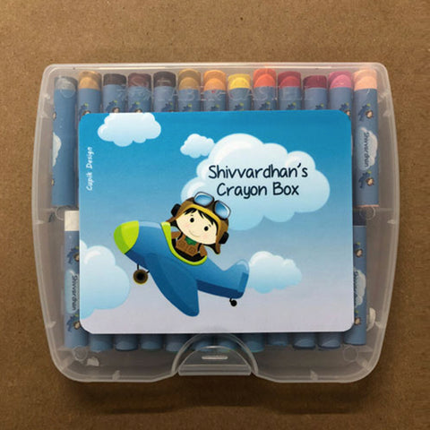Personalised Crayon Box -  Pilot