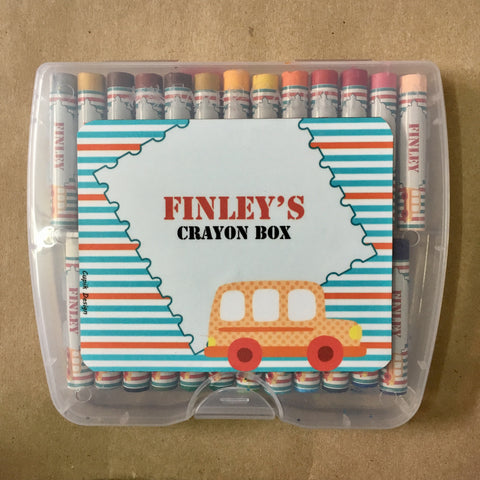 Personalised Crayon Box - Truck