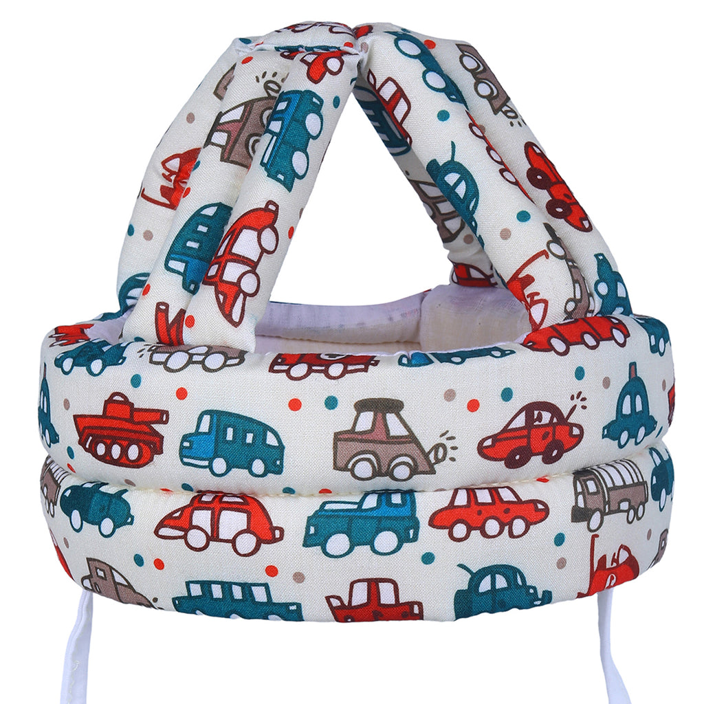 Baby Moo Car & Truck Head Protection Adjustable Cushioned Safety Helmet - White