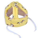 Baby Moo Unicorn Head Protection Adjustable Cushioned Safety Helmet - Yellow