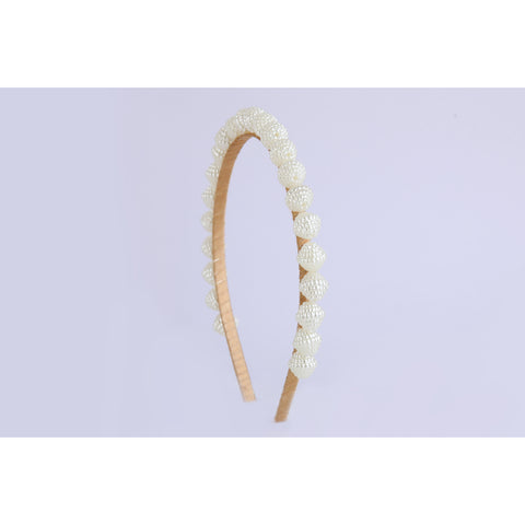 CHOKO Pearl Hair Band - White