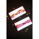 CHOKO Set Of 2 Flower Print Bow Headband - Pink