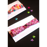 CHOKO Set Of 2 Flower Print Bow Headband - Pink