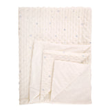 Baby Moo Star Off White And Blue Bubble Blanket