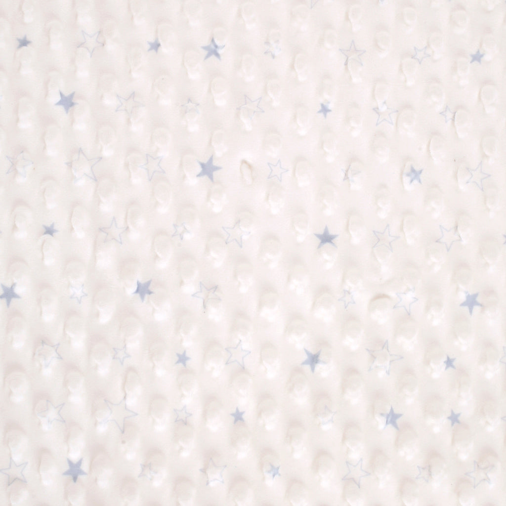 Baby Moo Star Off White And Blue Bubble Blanket